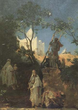 Gustave Guillaumet Ain Kerma (source du figuier) smala de Tiaret en Algerie (mk32)